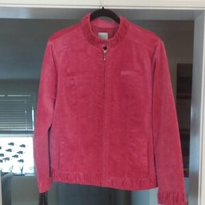 Chico's Pink Corderoy Bomber Jacket - Chico's Size 2